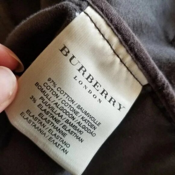 Burberry Brown Corduroy Blazer Single Breasted - Picture 8 of 14